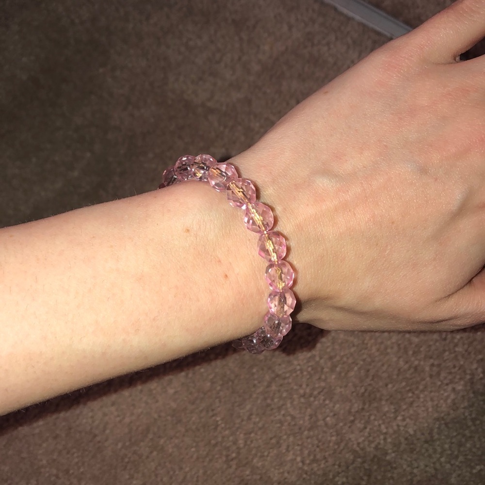 Alex and Ani Pink Crystal Bracelet